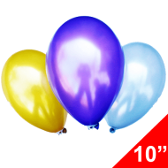 Шарик с гелием 10"/25см  металлик (цвет в ассортименте) 